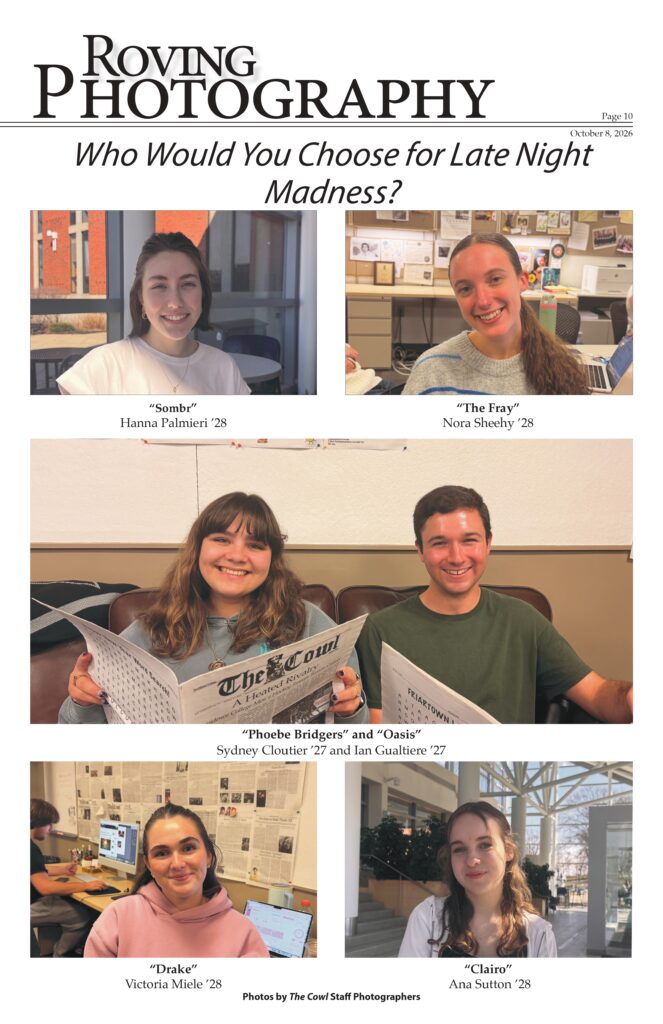 Roving Photo: who would you choose for late night madness